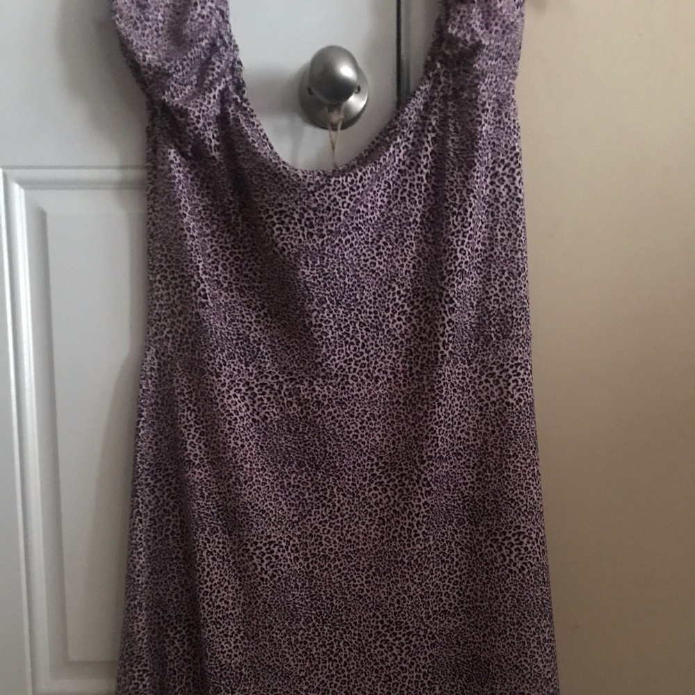 Print leopard print dress